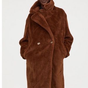 HM Faux Fur Brown Coat